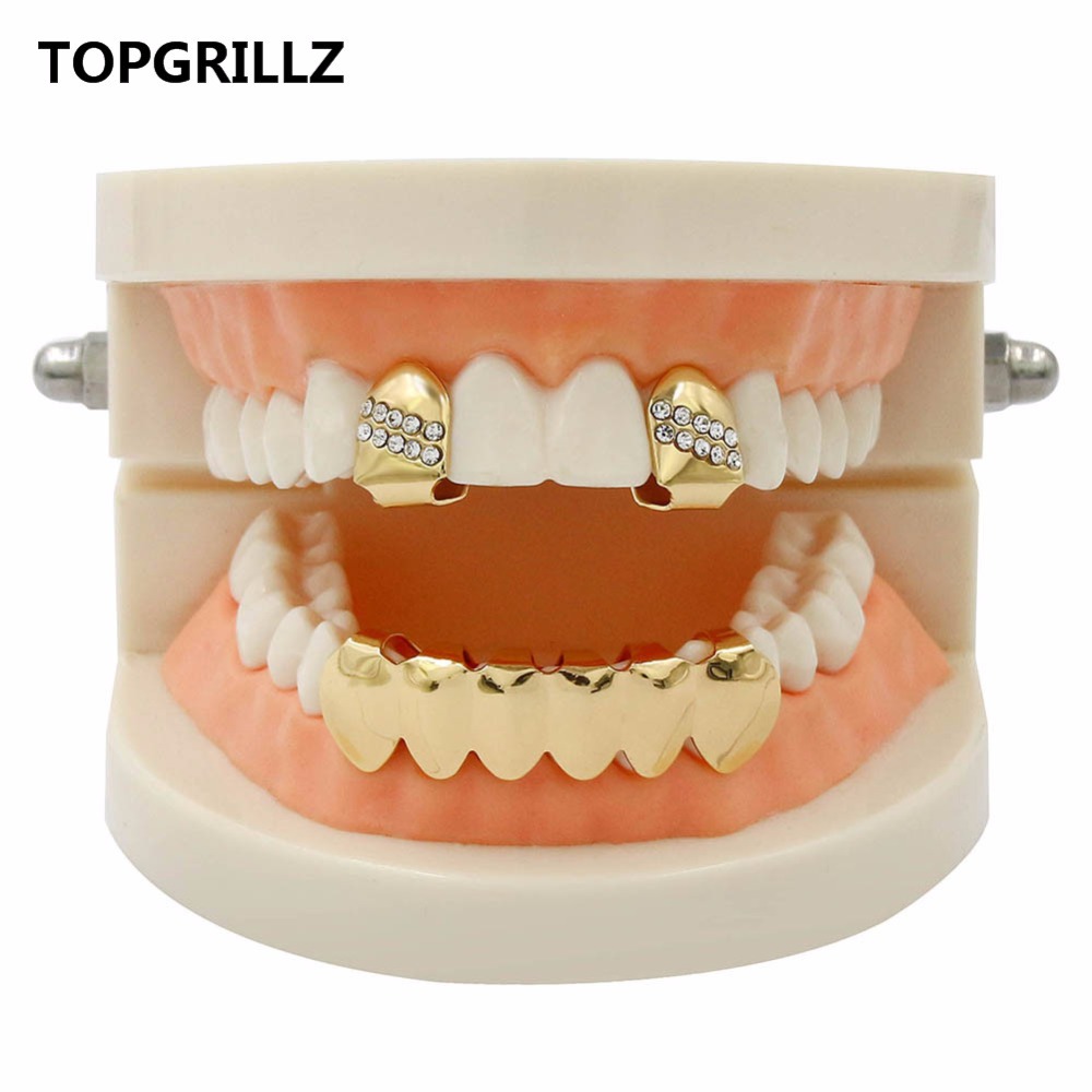 Yellow Body Jewelry - TOPGRILLZ Hip Hop Grillz Yellow Gold