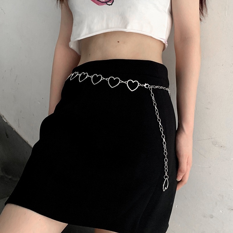 Body Jewelry Y2K - Fashion Heart Pendant Multi Layer Chain