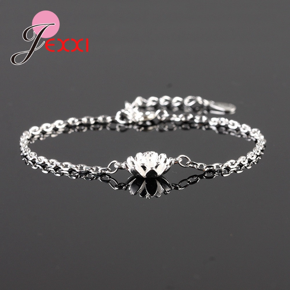 Yellow Body Jewelry - Plant Flower 925 Sterling Silver Bracelets