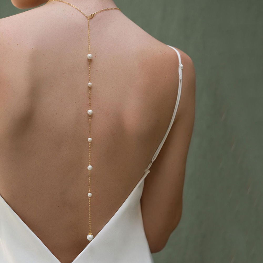 Bohemian Bridal Back Chain Nec - огляд і ціна Body Jewelry For Backless Dress