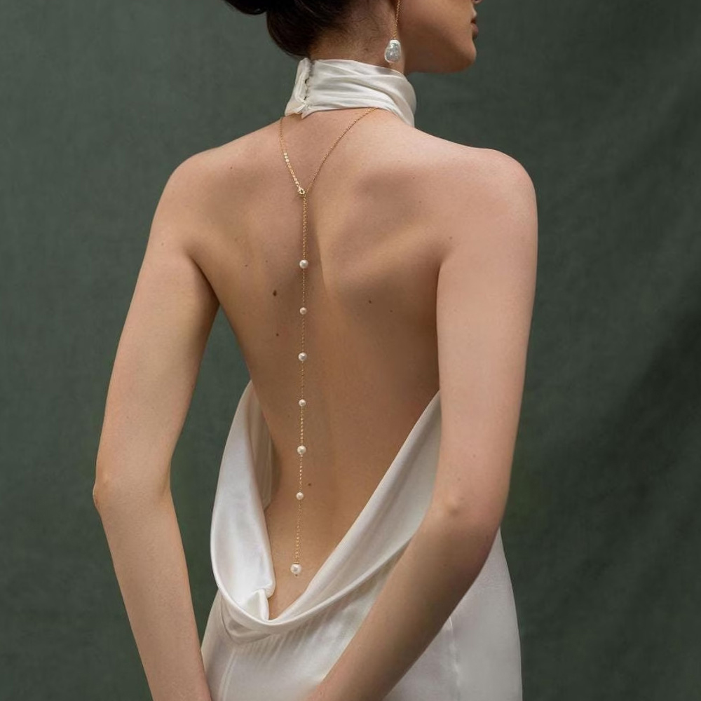 Bohemian Bridal Back Chain Nec - огляд і ціна Body Jewelry For Backless Dress