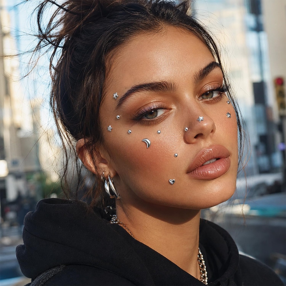 Fake Piercings Balls Stick on  - огляд і ціна Body Jewelry Nose Studs