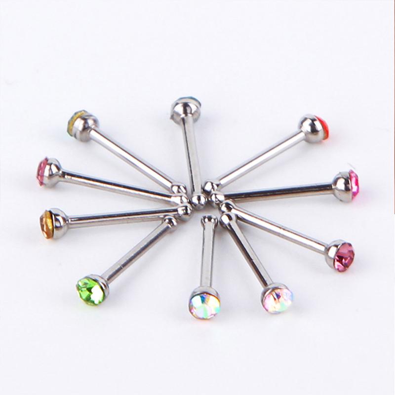 Si 60Pcs New Straight Nose Stu - огляд і ціна Body Jewelry Nose Studs