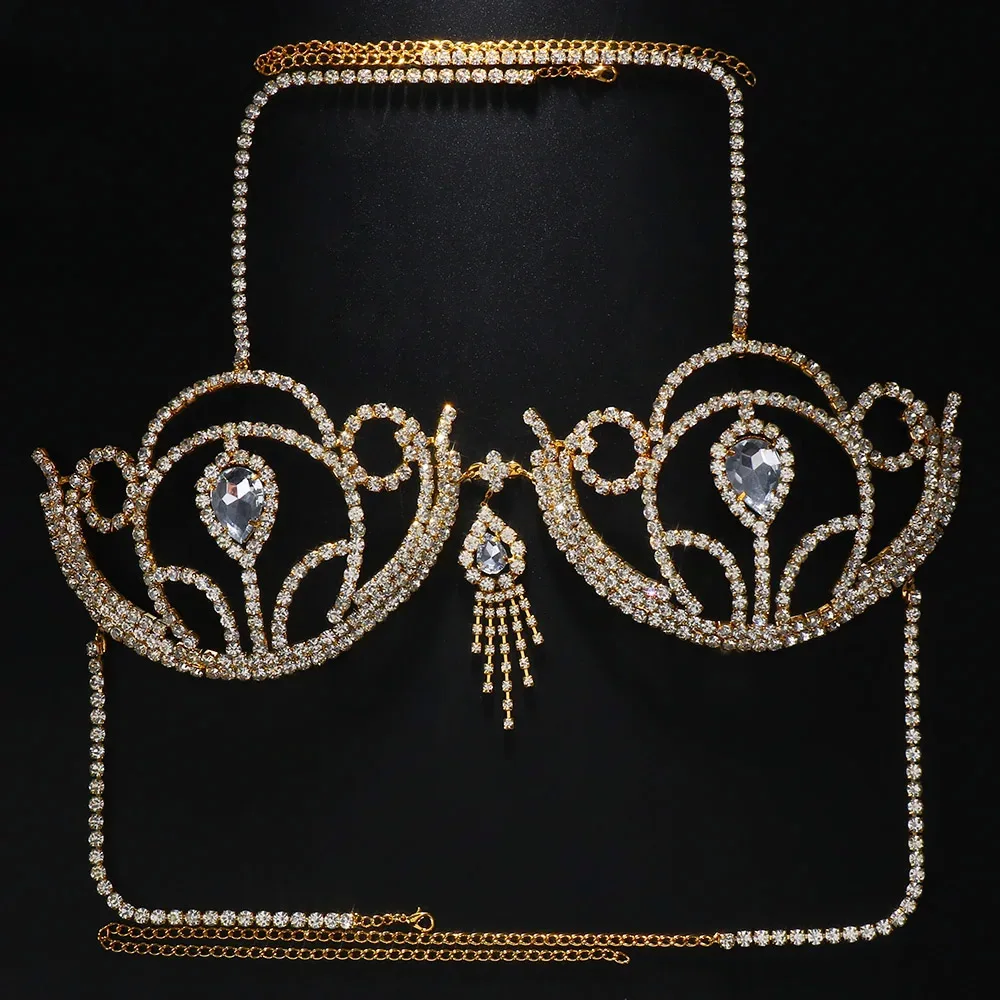 Luxury Rhinestone Bikini Bra G - огляд і ціна Body Jewelry Harness