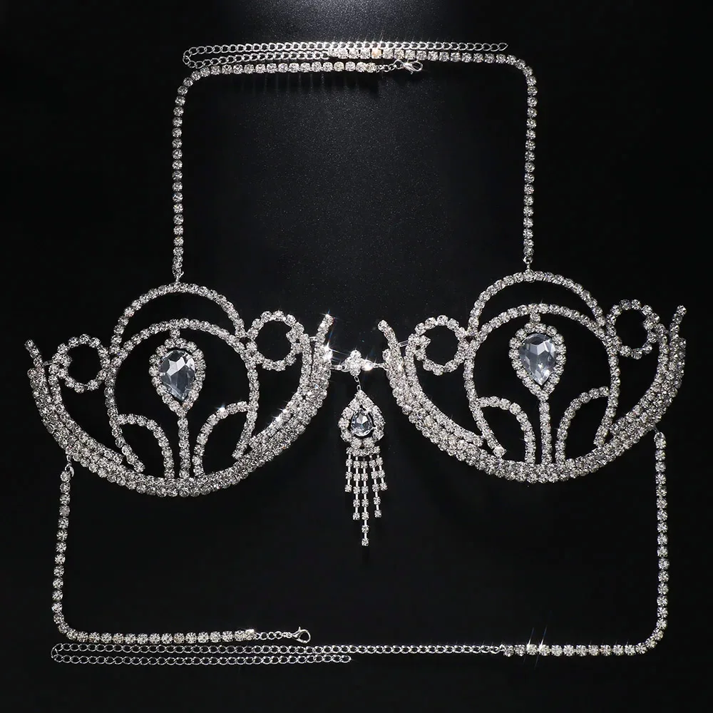 Luxury Rhinestone Bikini Bra G - огляд і ціна Body Jewelry Harness