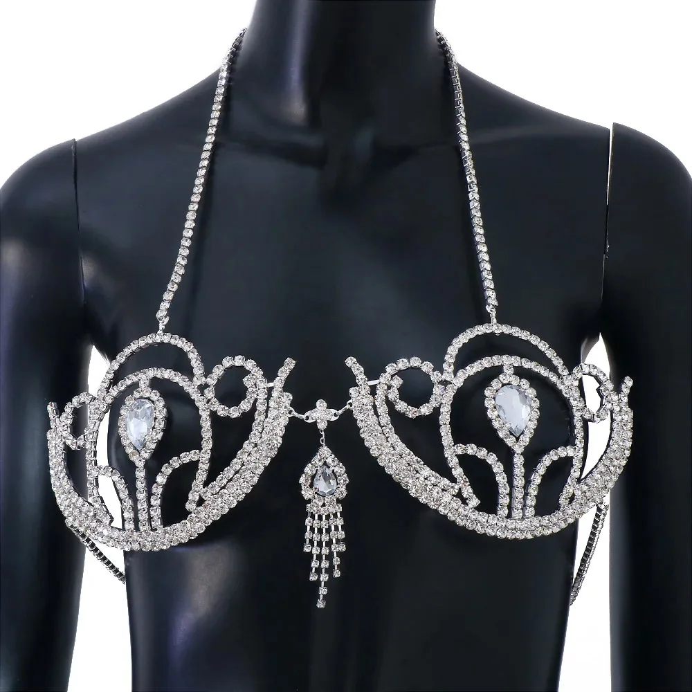 Luxury Rhinestone Bikini Bra G - огляд і ціна Body Jewelry Harness