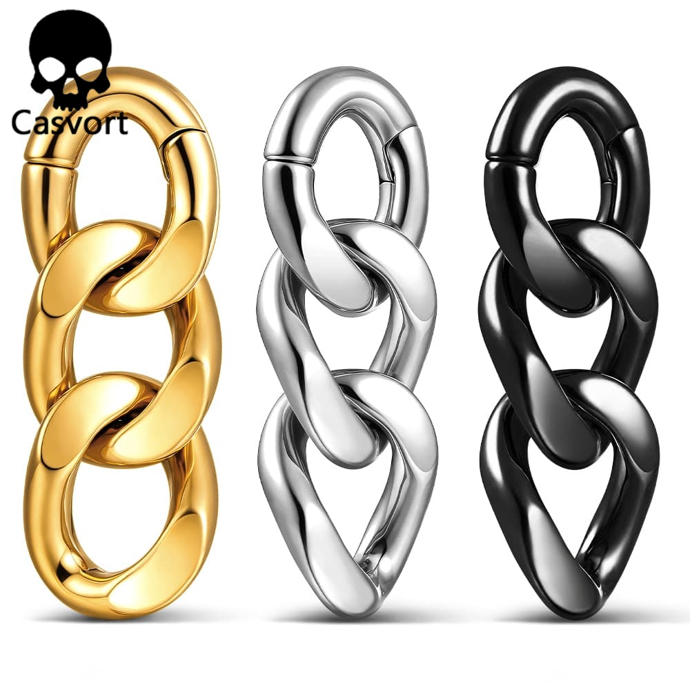 Casvort 2PCS 4mm 6G Chain Ear  - огляд і ціна Body Jewelry Hangers