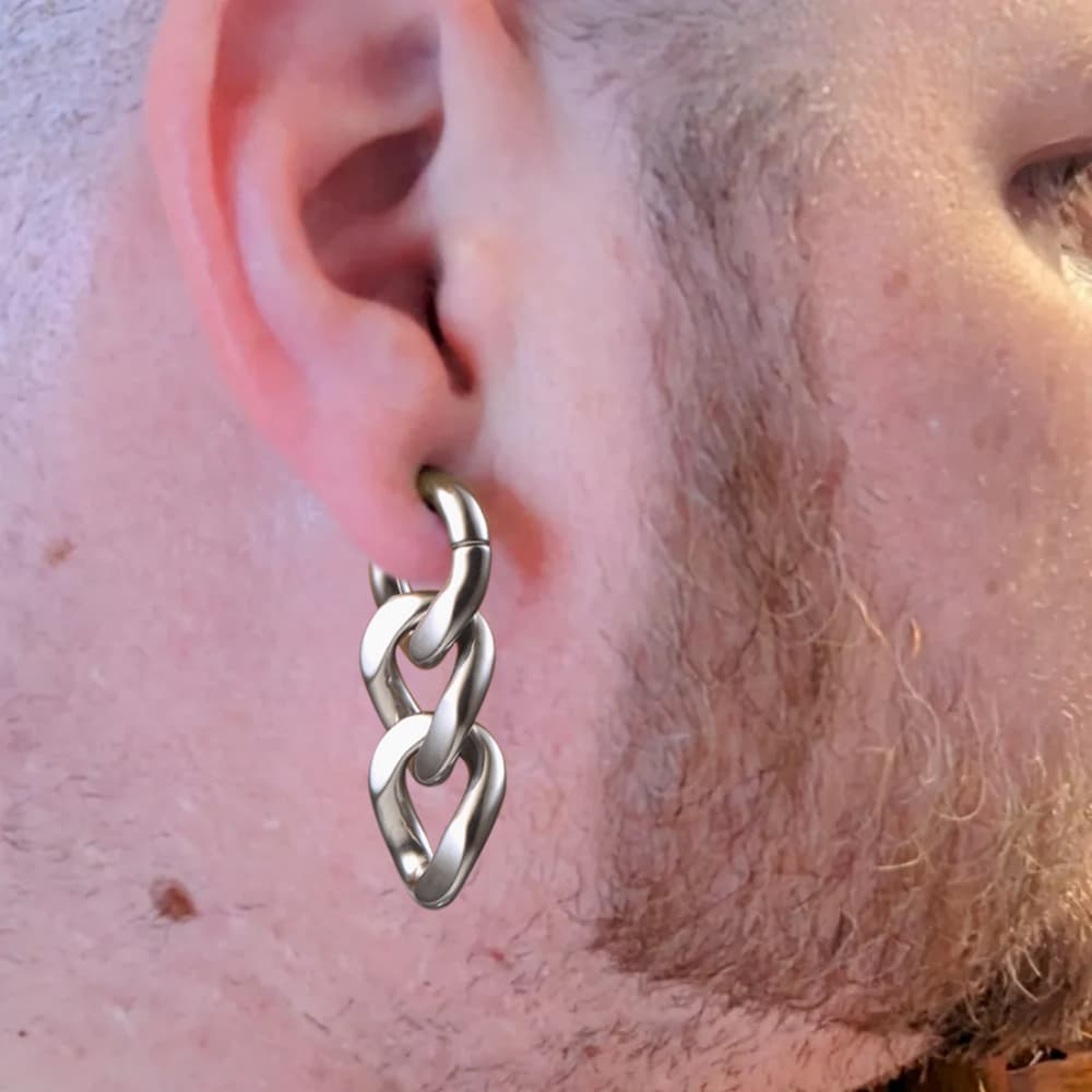 Casvort 2PCS 4mm 6G Chain Ear  - огляд і ціна Body Jewelry Hangers