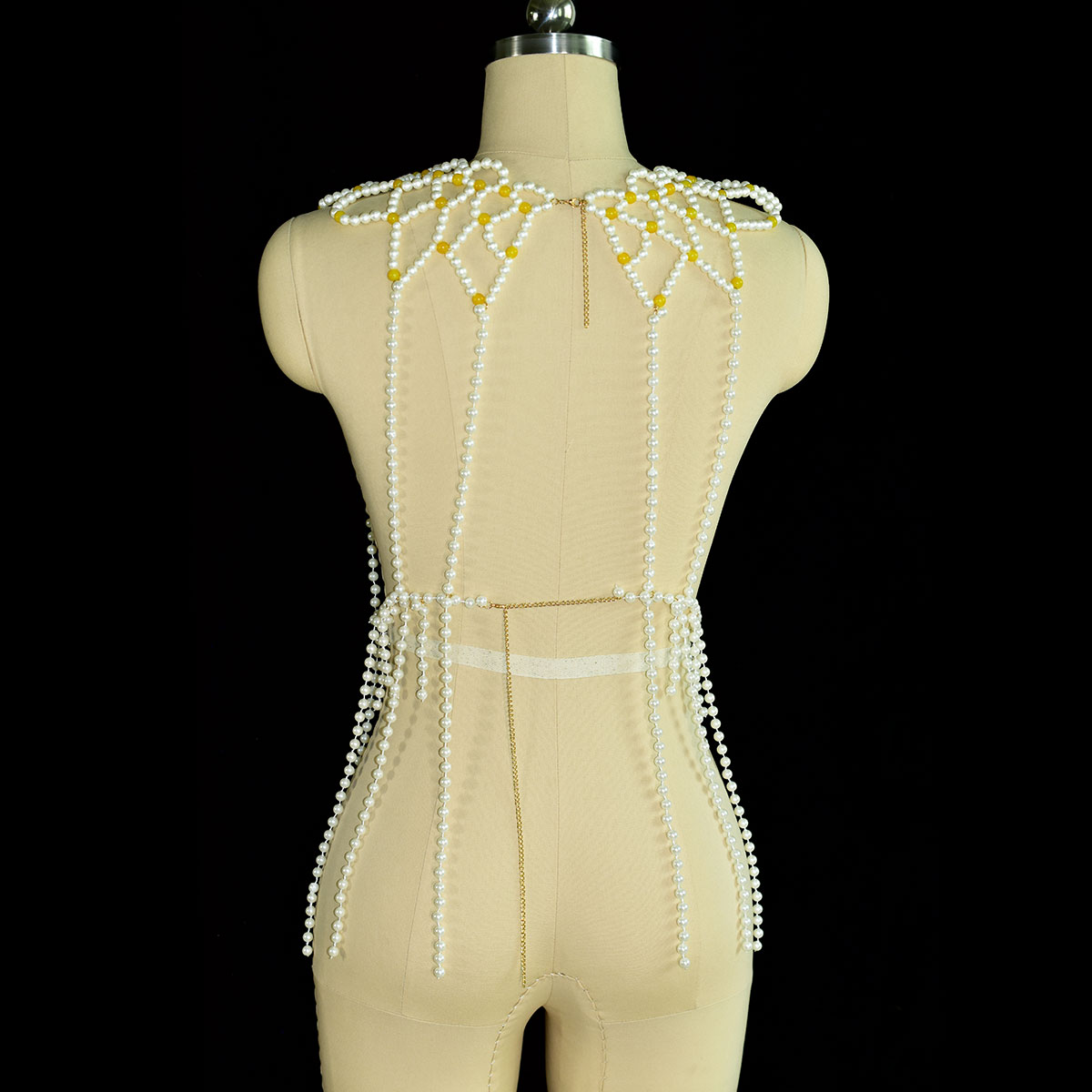 Fashion Faux Pearl Body Jewelr - огляд і ціна Yellow Body Jewelry