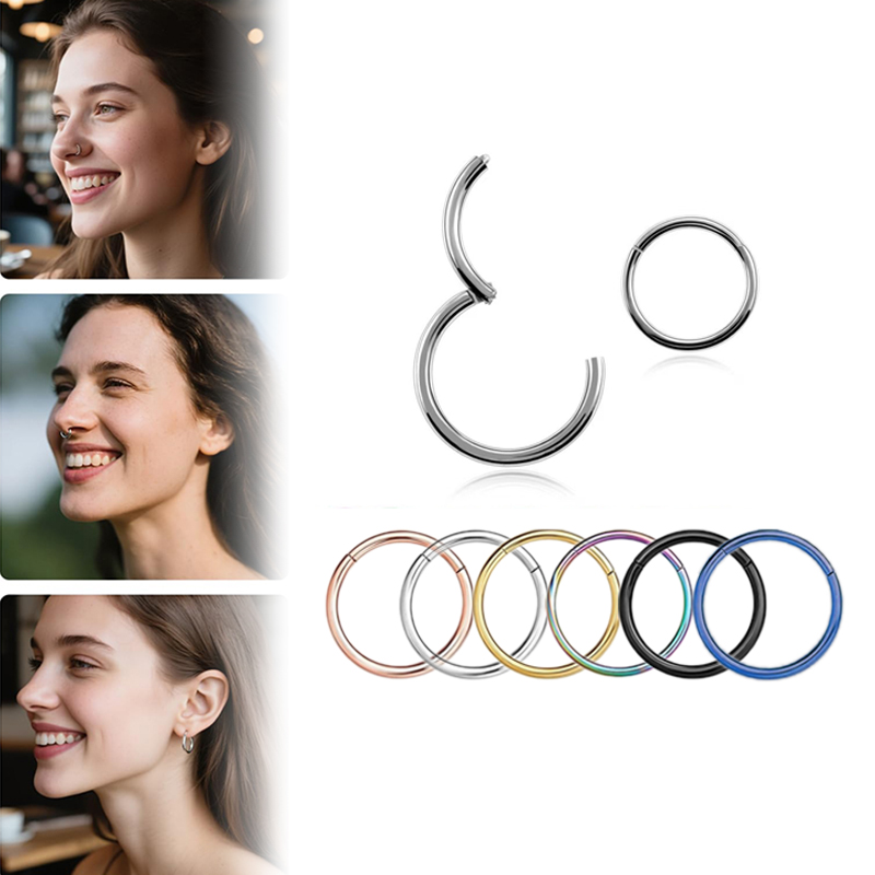 16G 316L Surgical Steel Hinged - огляд і ціна Body Jewelry Nose Studs