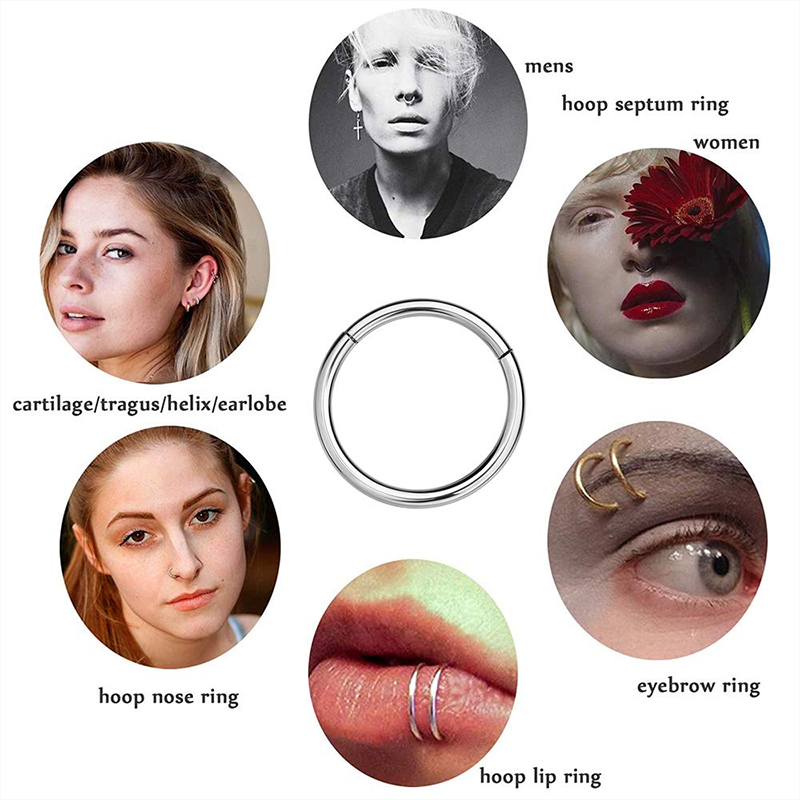 16G 316L Surgical Steel Hinged - огляд і ціна Body Jewelry Nose Studs