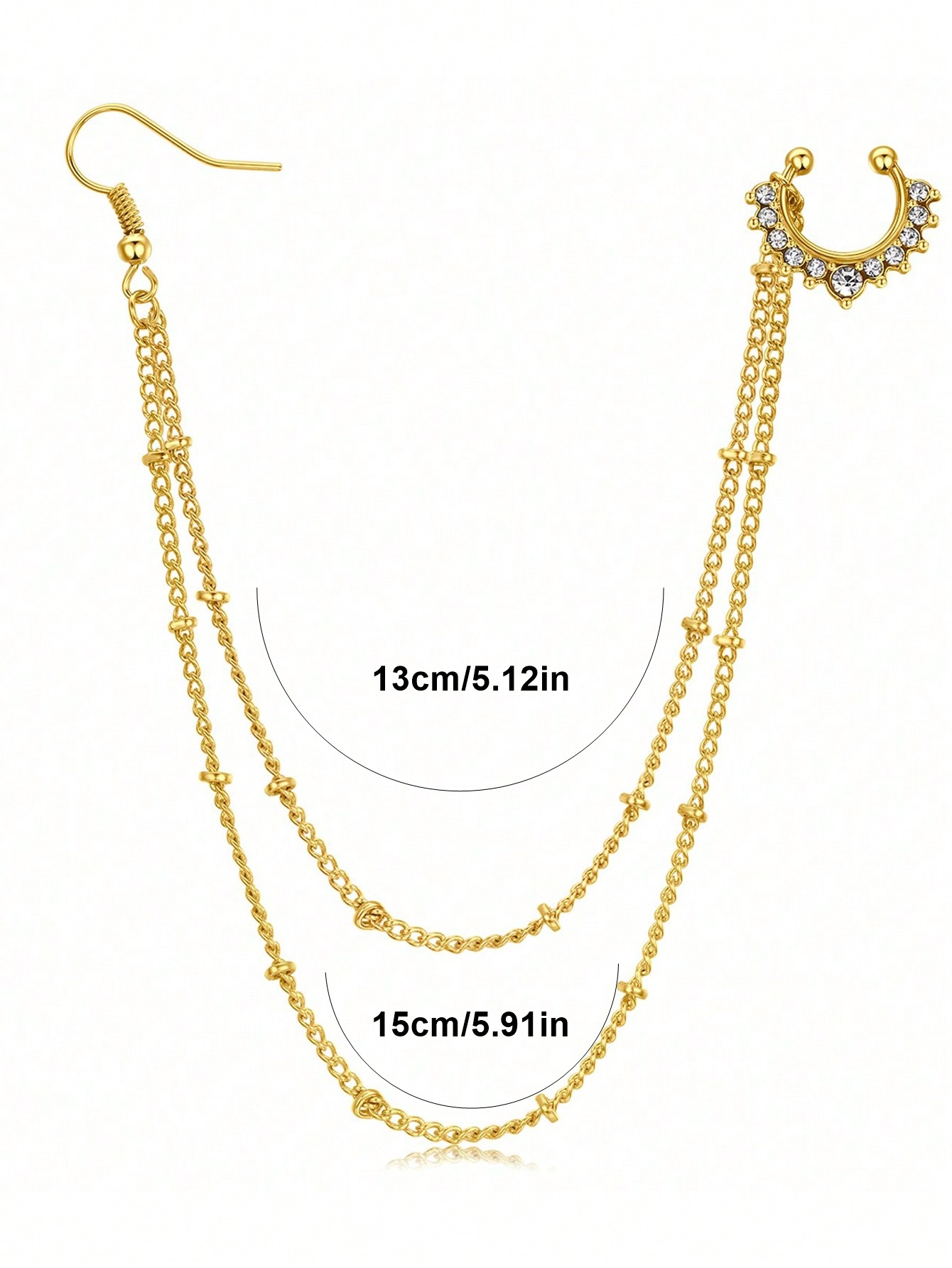1Pc/Set Yellow Gold Fake Septu - огляд і ціна Yellow Body Jewelry