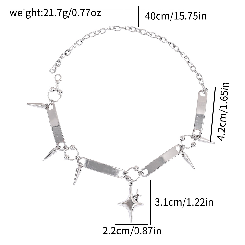 Punk Star Riveted Choker,Rock  - огляд і ціна Body Jewelry Y2K
