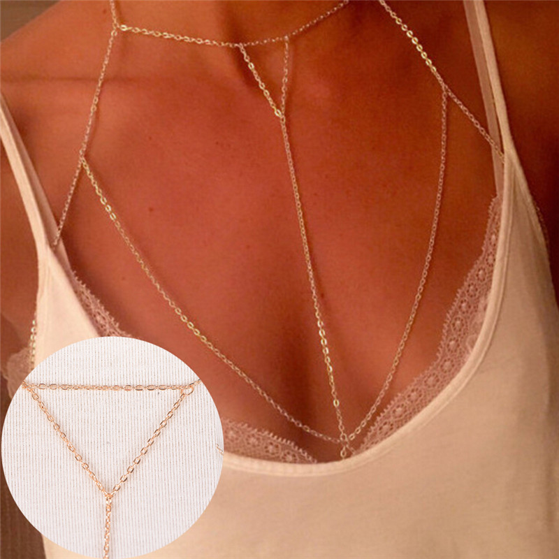 Gold Silver Fashion Link Chain - огляд і ціна Body Jewelry Harness