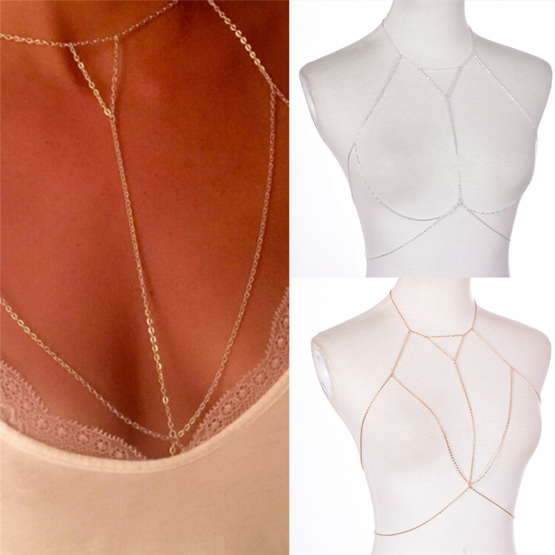 Gold Silver Fashion Link Chain - огляд і ціна Body Jewelry Harness