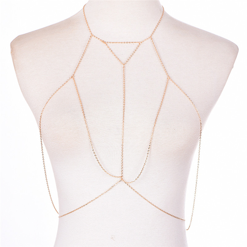 Gold Silver Fashion Link Chain - огляд і ціна Body Jewelry Harness