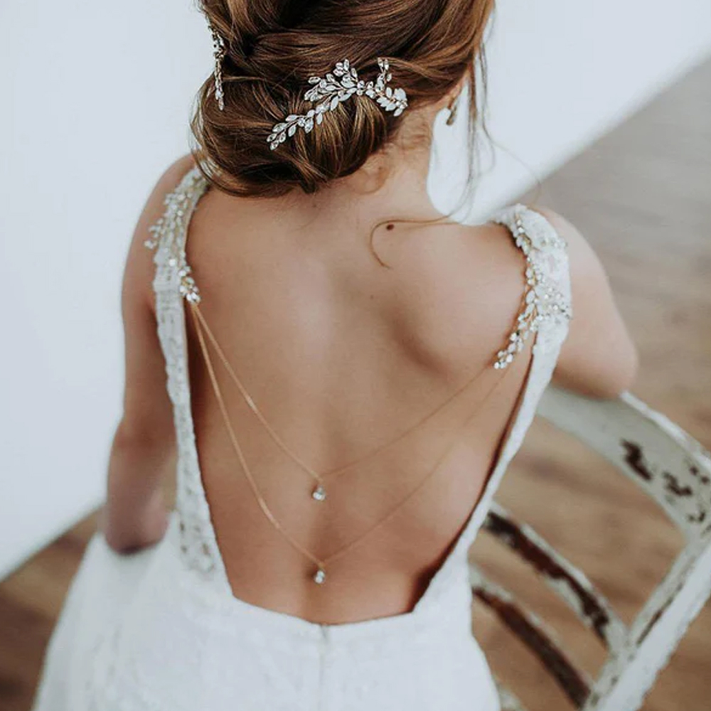 Zircon Tassel Pendant Back Cha - огляд і ціна Body Jewelry For Backless Dress