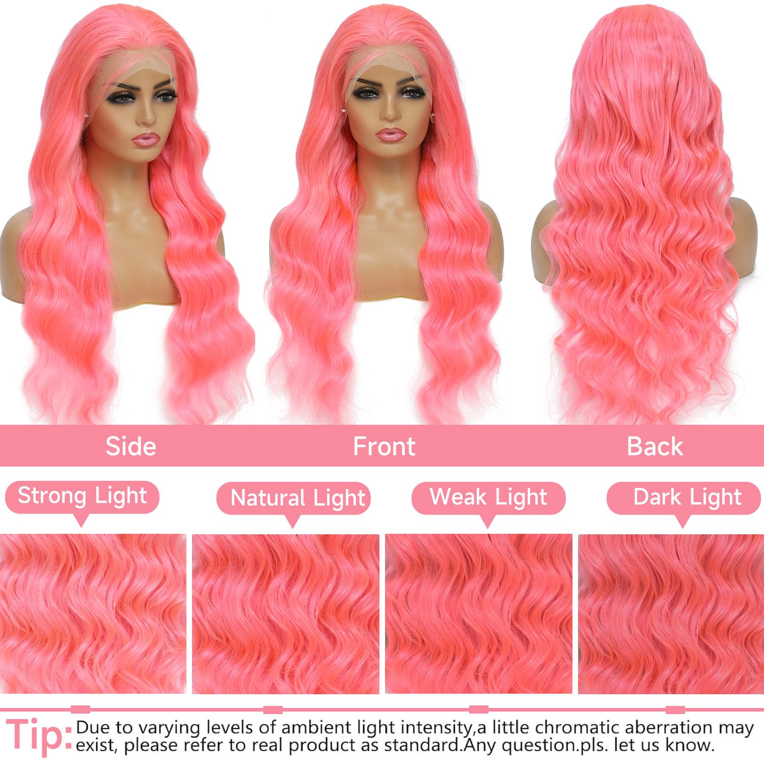 250 Density Pink Wig Body Wave - огляд і ціна Body Jewelry Underwear