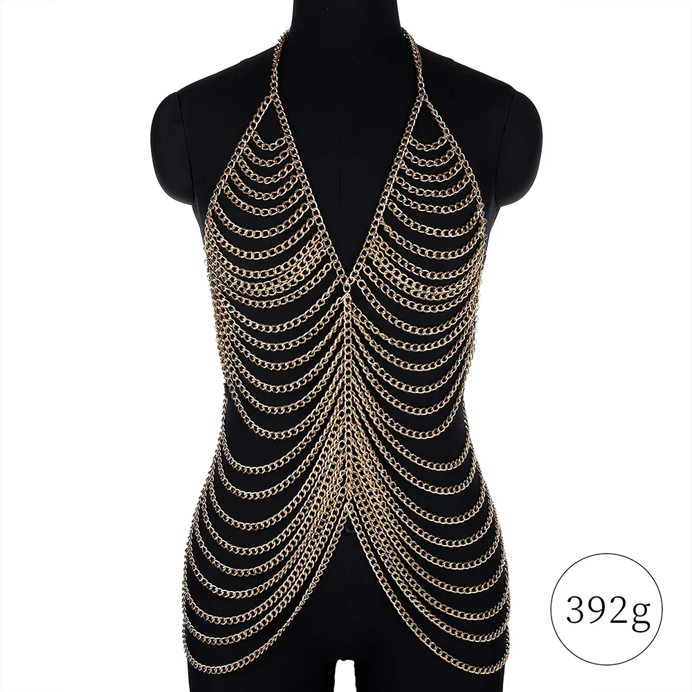 Sexy Metal Body Chain Dress Fo - огляд і ціна Body Jewelry For Backless Dress