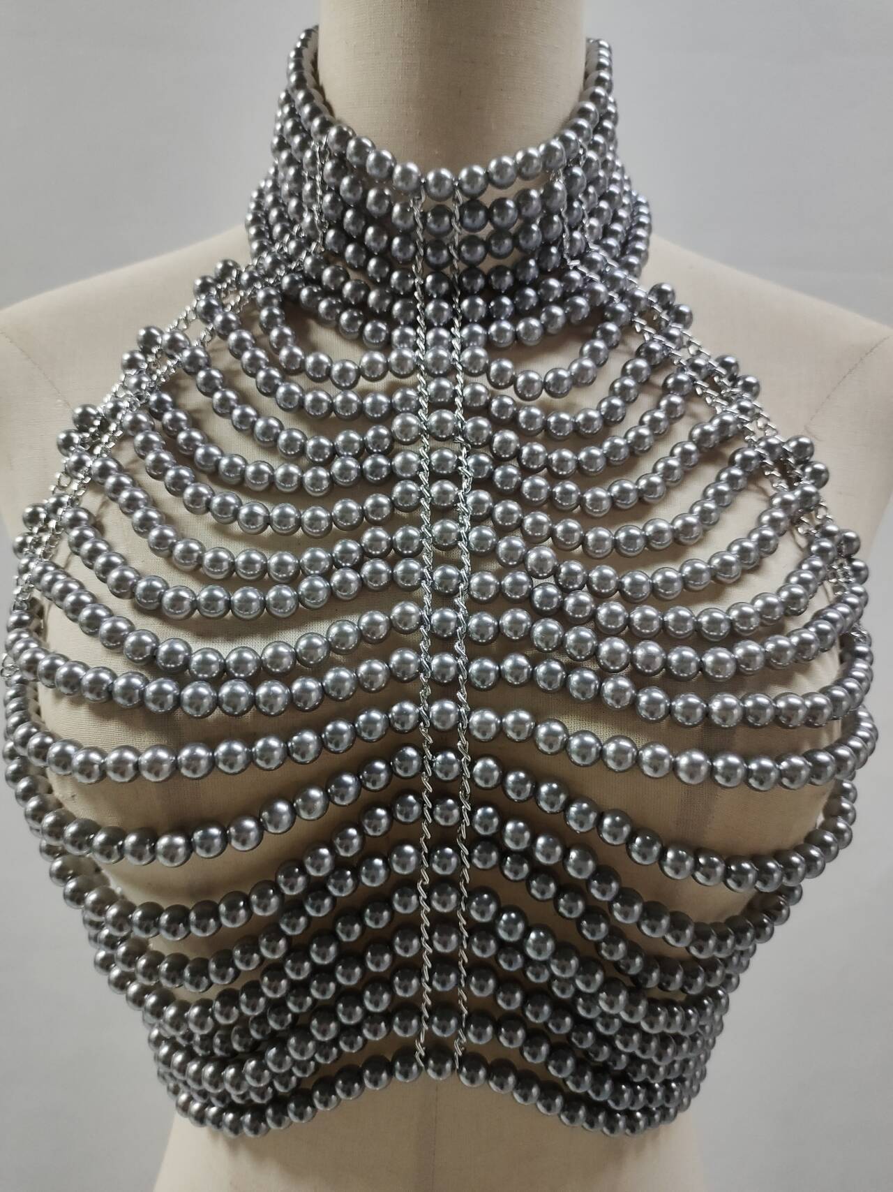 Women's Tank Tops Pile Collar  - огляд і ціна Body Jewelry For Backless Dress