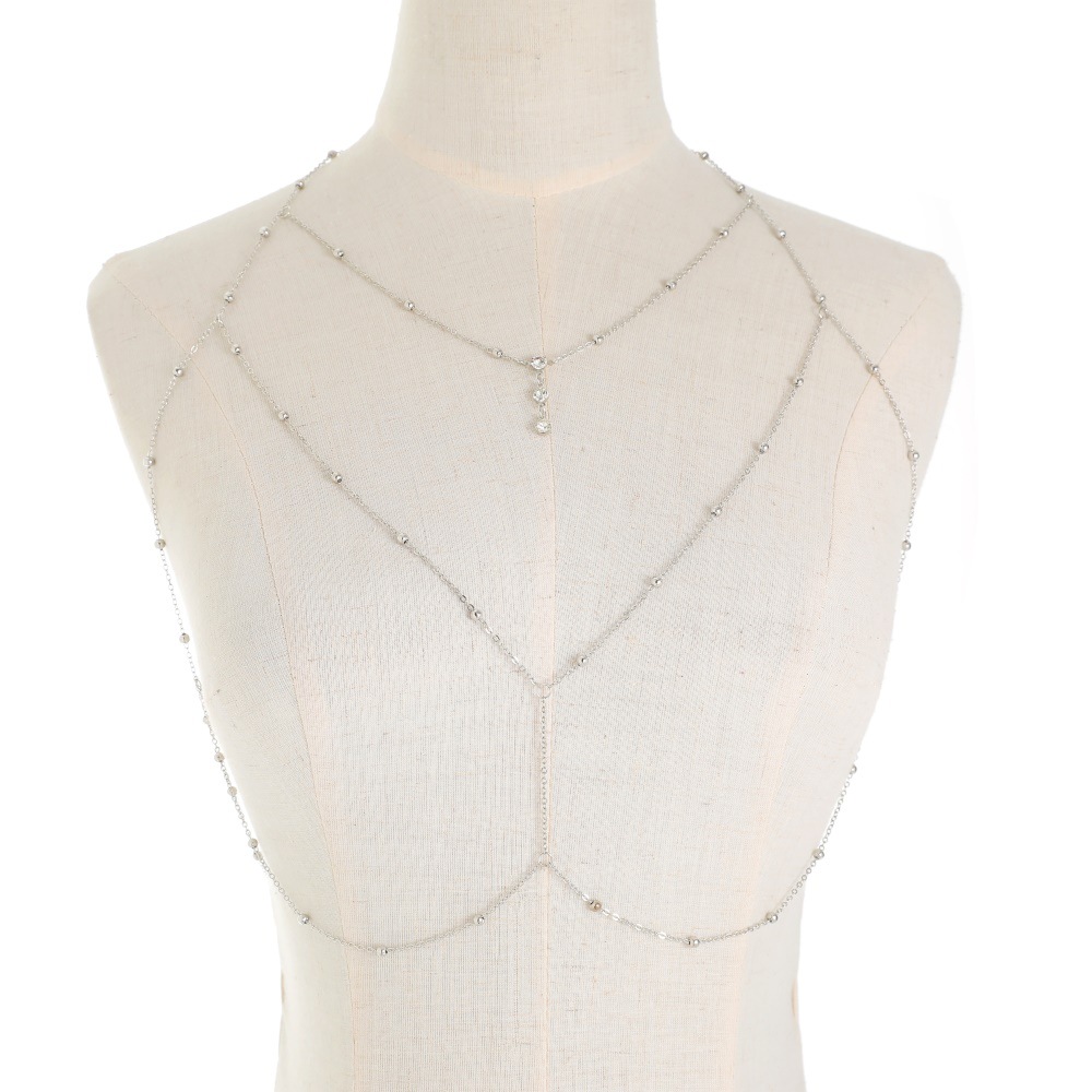 Sexy Crystal Chest Chain Harne - огляд і ціна Body Jewelry Harness