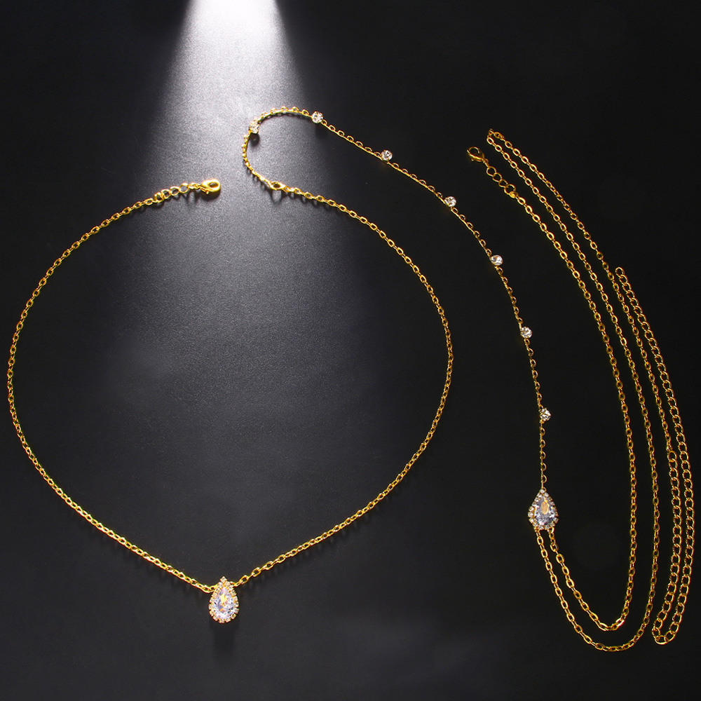 Stonefans Luxury Water Drop Zi - огляд і ціна Body Jewelry For Backless Dress