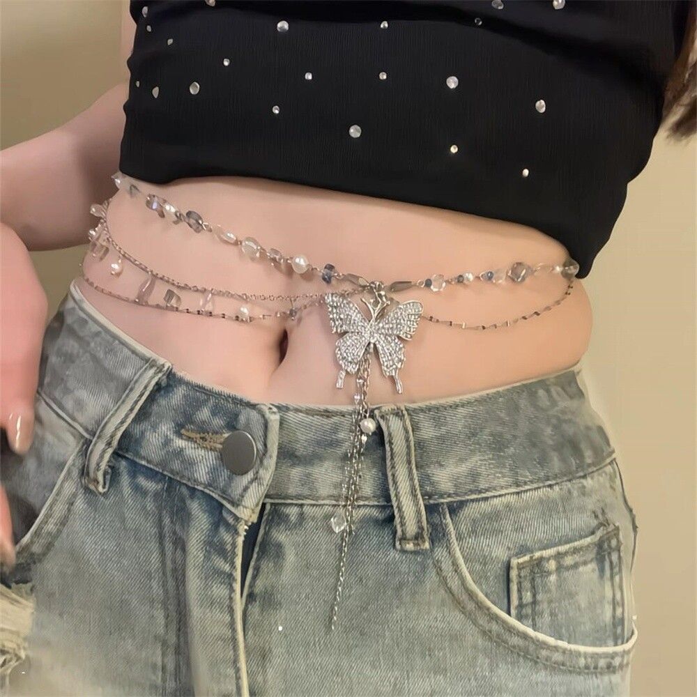 Y2k Butterfly Waist Chain for  - огляд і ціна Body Jewelry Y2K