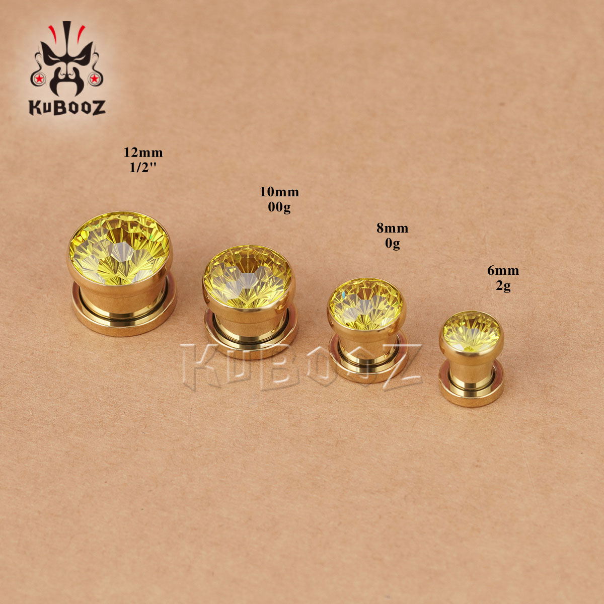 2PCS Shiny Yellow Crystal Diam - огляд і ціна Yellow Body Jewelry