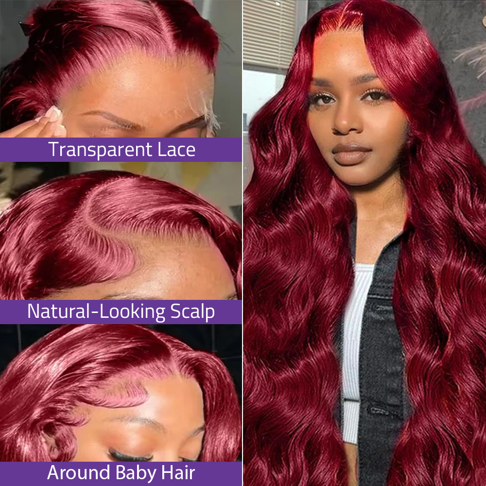 Burgundy 13x6 HD Lace Frontal  - огляд і ціна Body Jewelry Underwear