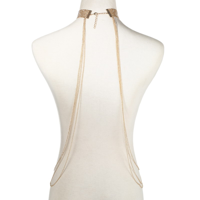 Gold Color Body Chain Women  R - огляд і ціна Body Jewelry Harness
