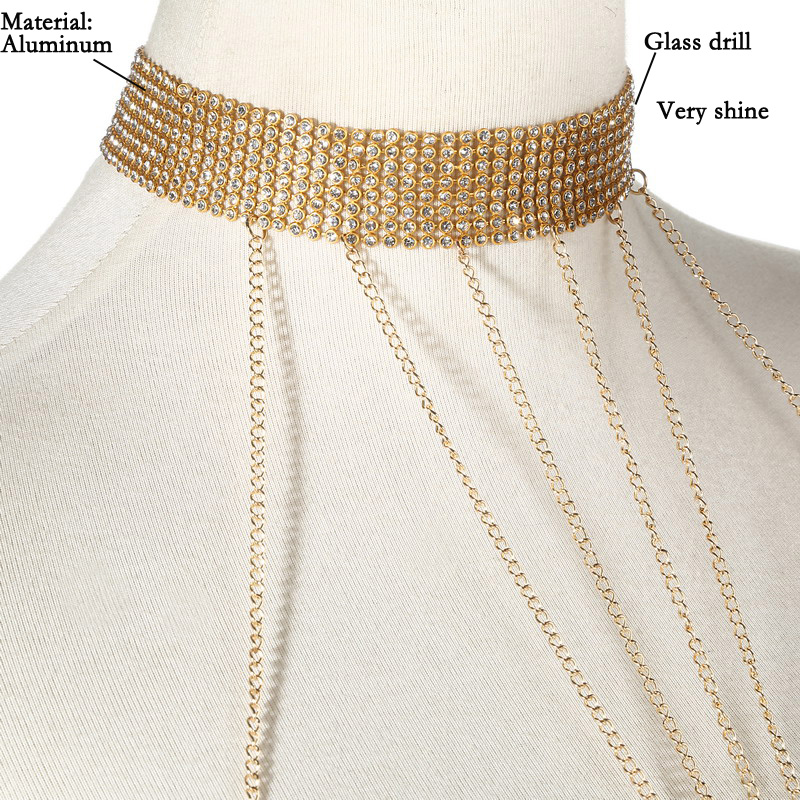 Gold Color Body Chain Women  R - огляд і ціна Body Jewelry Harness