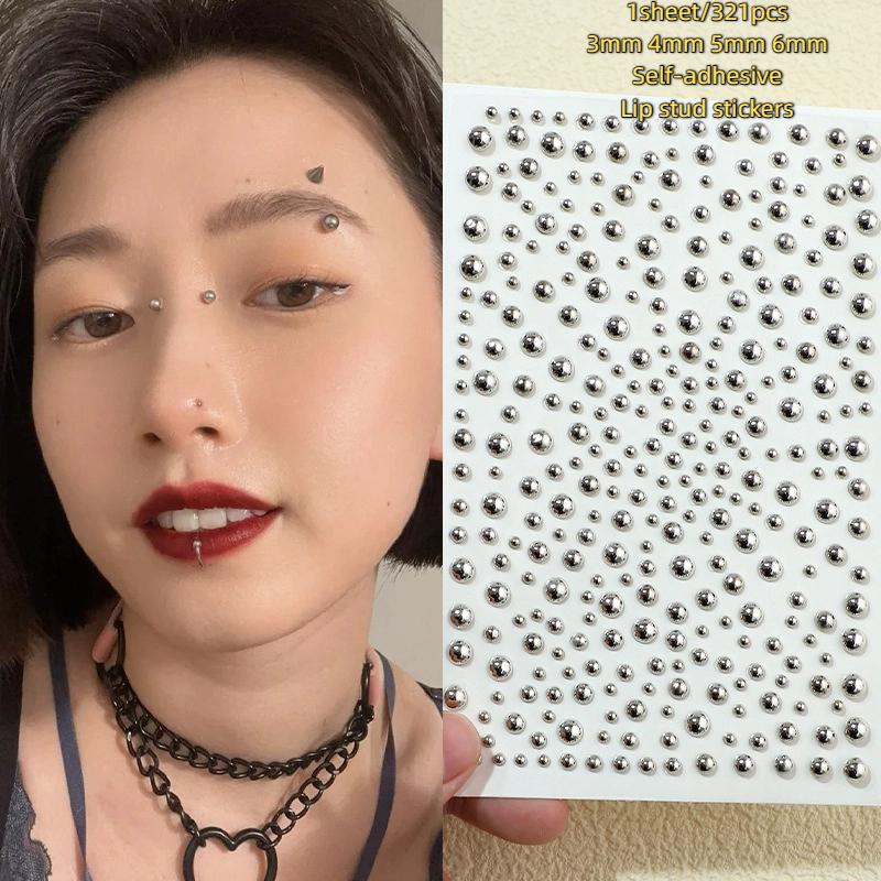 321pcs Non Piercing Lip Studs  - огляд і ціна Body Jewelry Nose Studs