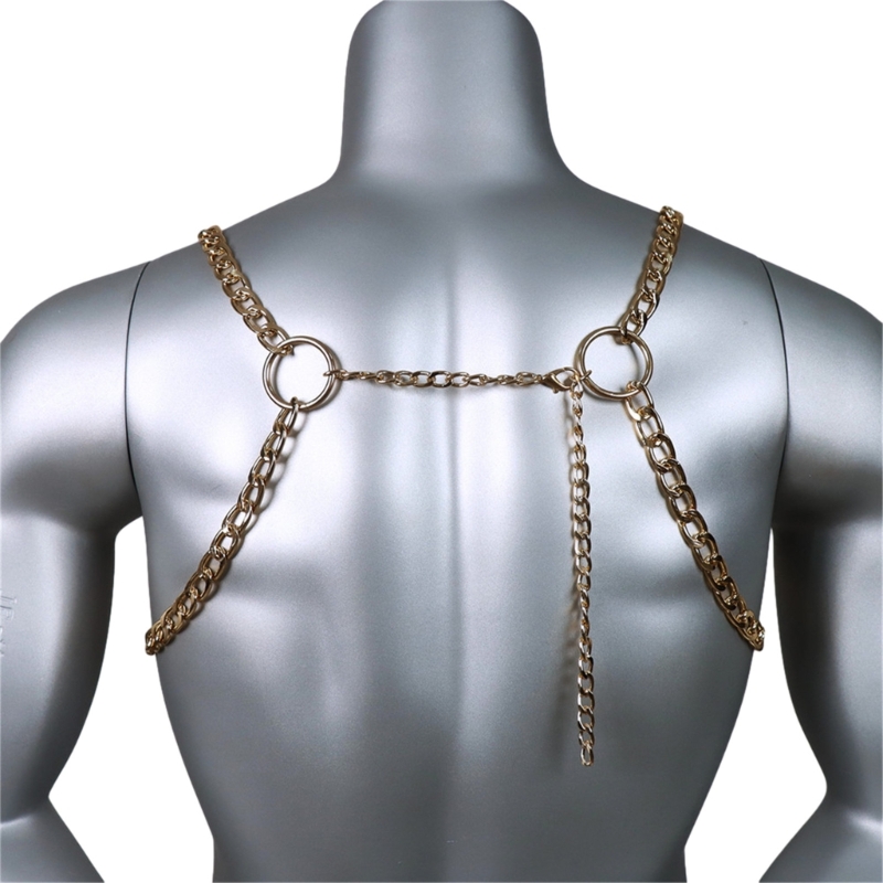 Men's Sexy Metal Body Chest Ch - огляд і ціна Body Jewelry Harness