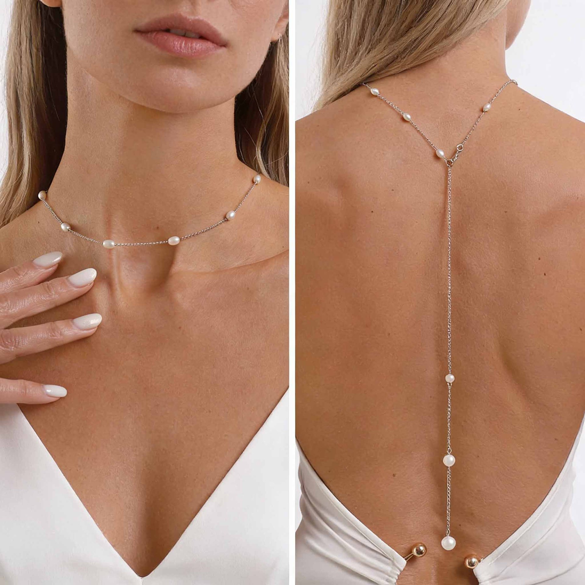 Elegant Back Drop Necklace Wit - огляд і ціна Body Jewelry For Backless Dress