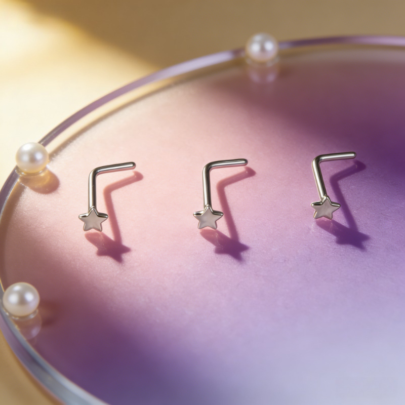 1Pc Trendy Sweet Cool Style St - огляд і ціна Body Jewelry Nose Studs