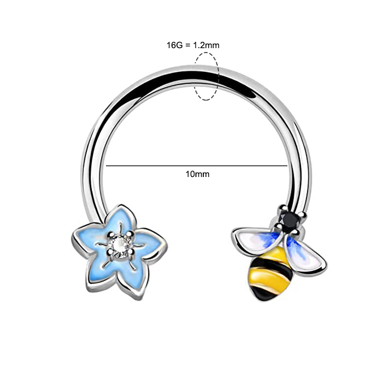 16G Septum Ring Daith Piercing - огляд і ціна Body Jewelry Nose Studs
