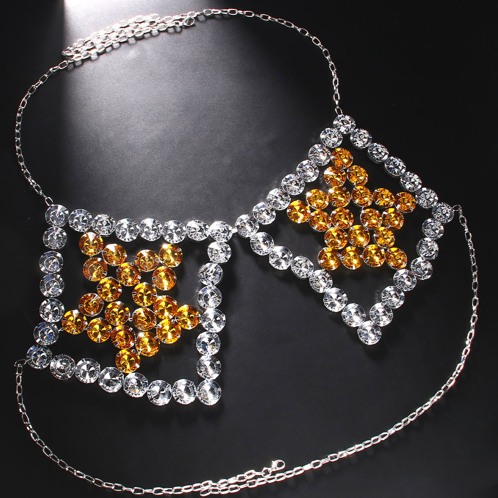 Sexy Yellow Pentagram Chest Ch - огляд і ціна Yellow Body Jewelry