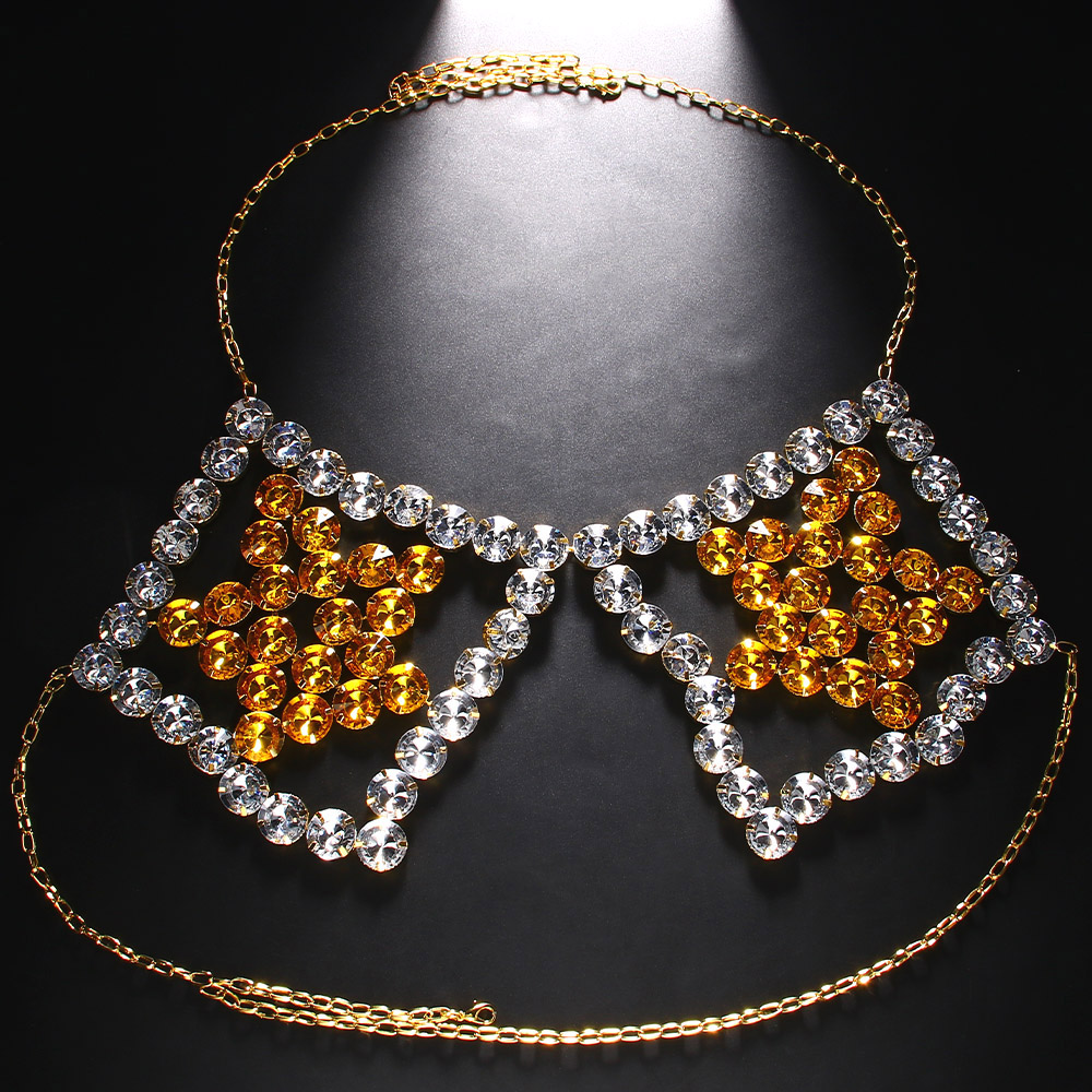 Sexy Yellow Pentagram Chest Ch - огляд і ціна Yellow Body Jewelry