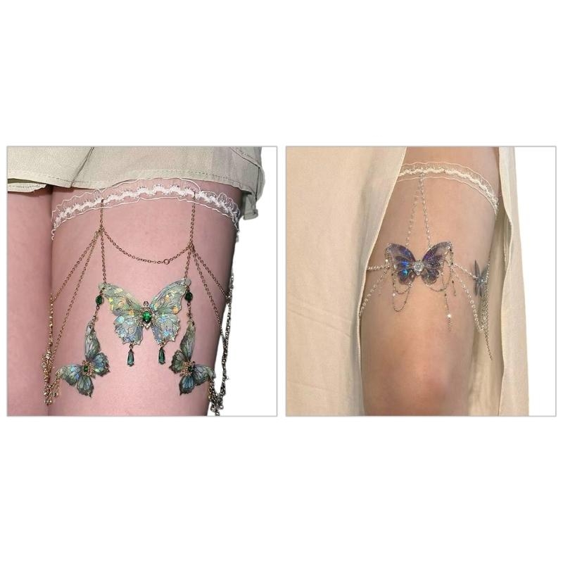 E56A Butterfly Tassels Thigh C - огляд і ціна Body Jewelry Thigh Chain