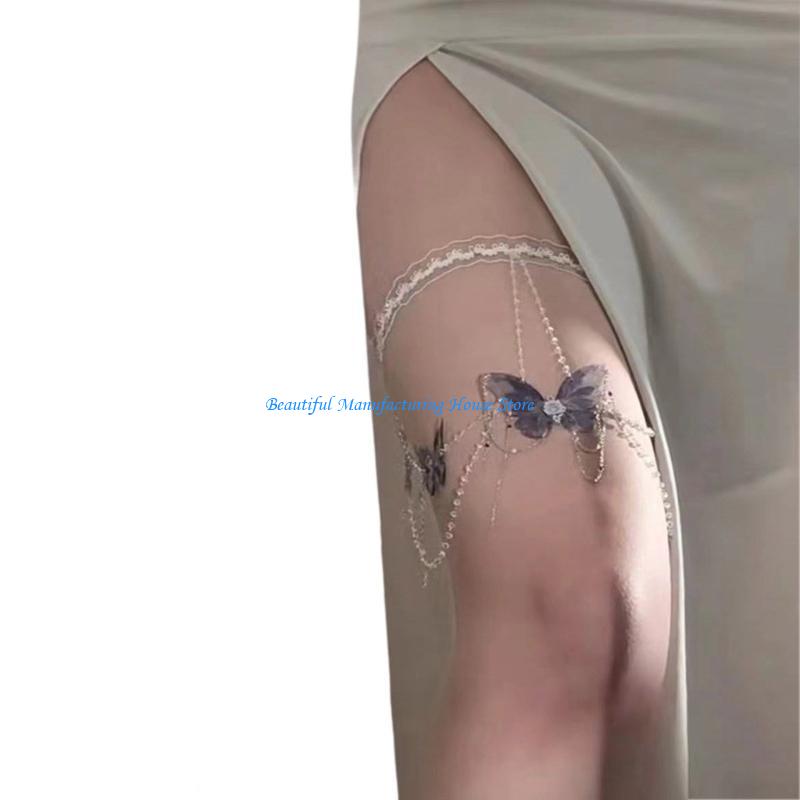 E56A Butterfly Tassels Thigh C - огляд і ціна Body Jewelry Thigh Chain