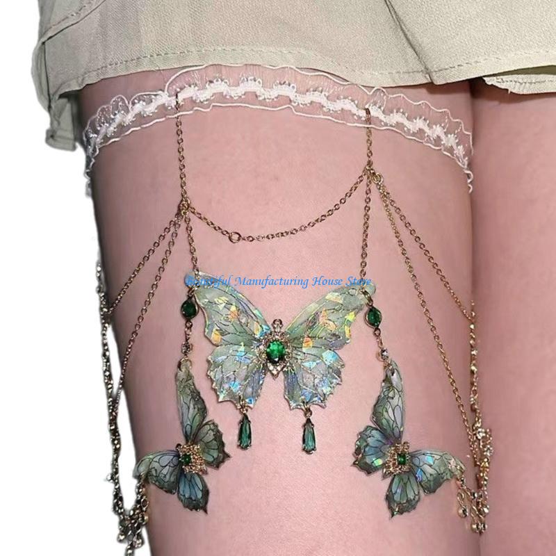E56A Butterfly Tassels Thigh C - огляд і ціна Body Jewelry Thigh Chain