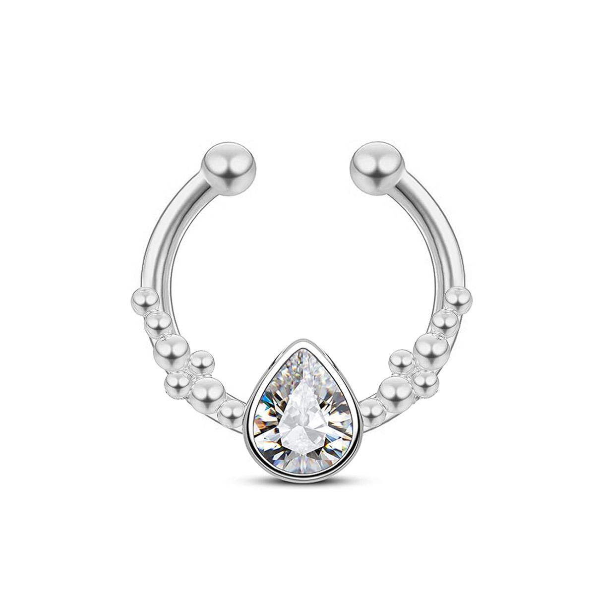 Stainless Steel Horseshoe Wate - огляд і ціна Body Jewelry Nose Studs