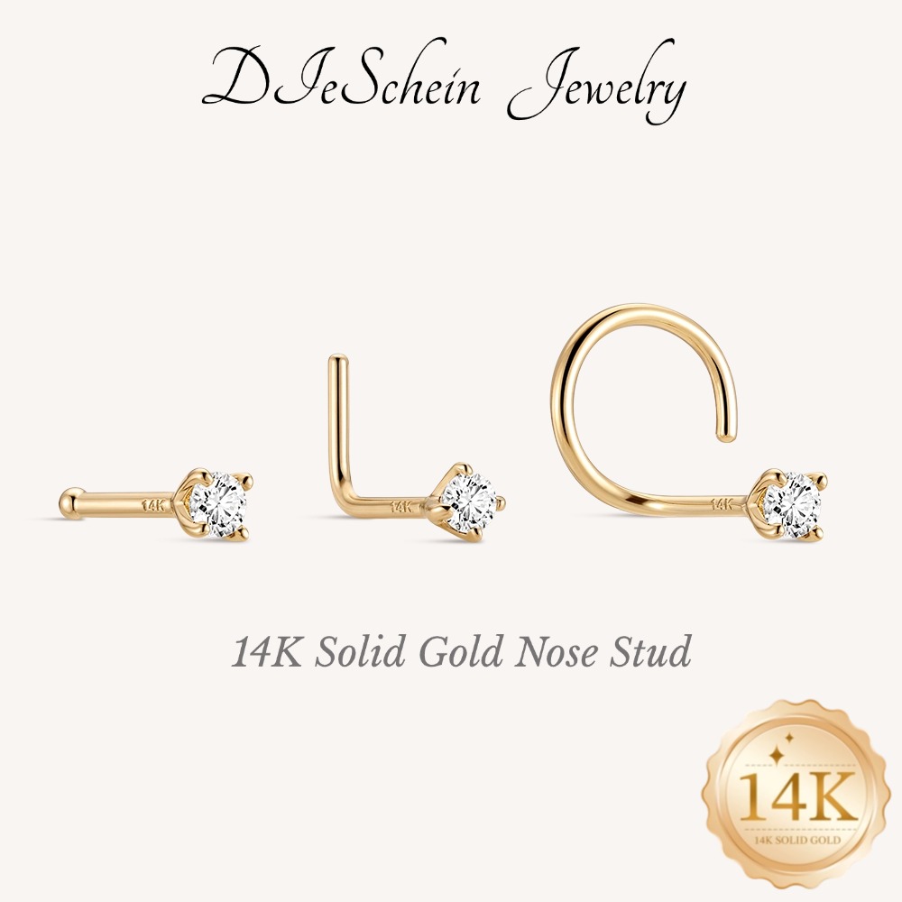 DIeSchein 14K Solid Gold Nose  - огляд і ціна Yellow Body Jewelry