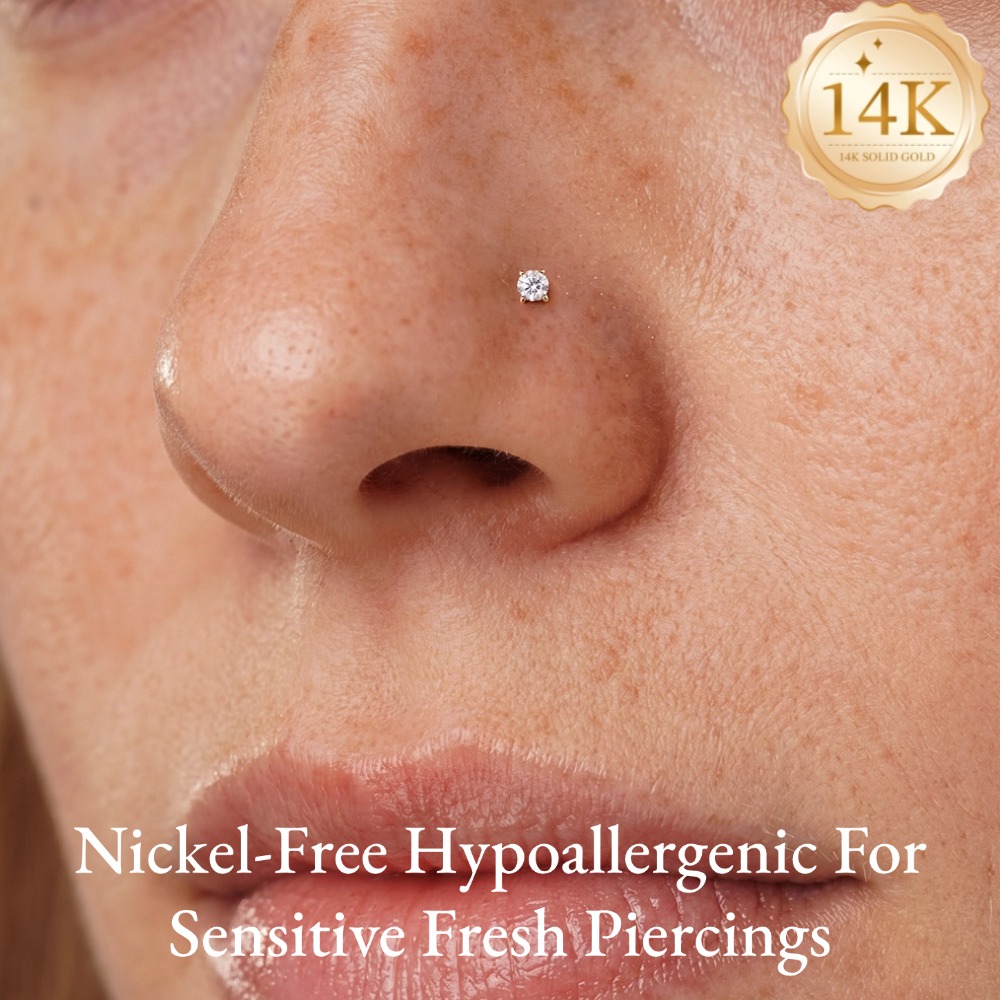 DIeSchein 14K Solid Gold Nose  - огляд і ціна Yellow Body Jewelry