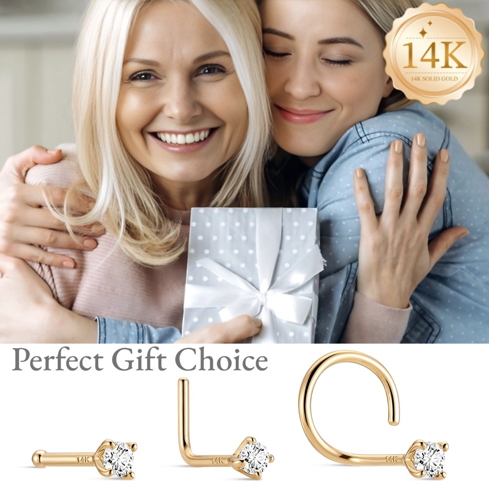 DIeSchein 14K Solid Gold Nose  - огляд і ціна Yellow Body Jewelry
