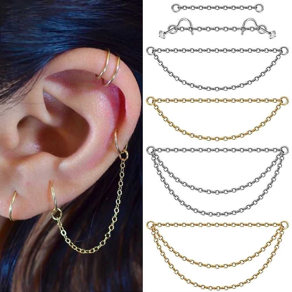 Fashion Titanium Nose Chain Do - огляд і ціна Body Jewelry Nose Studs