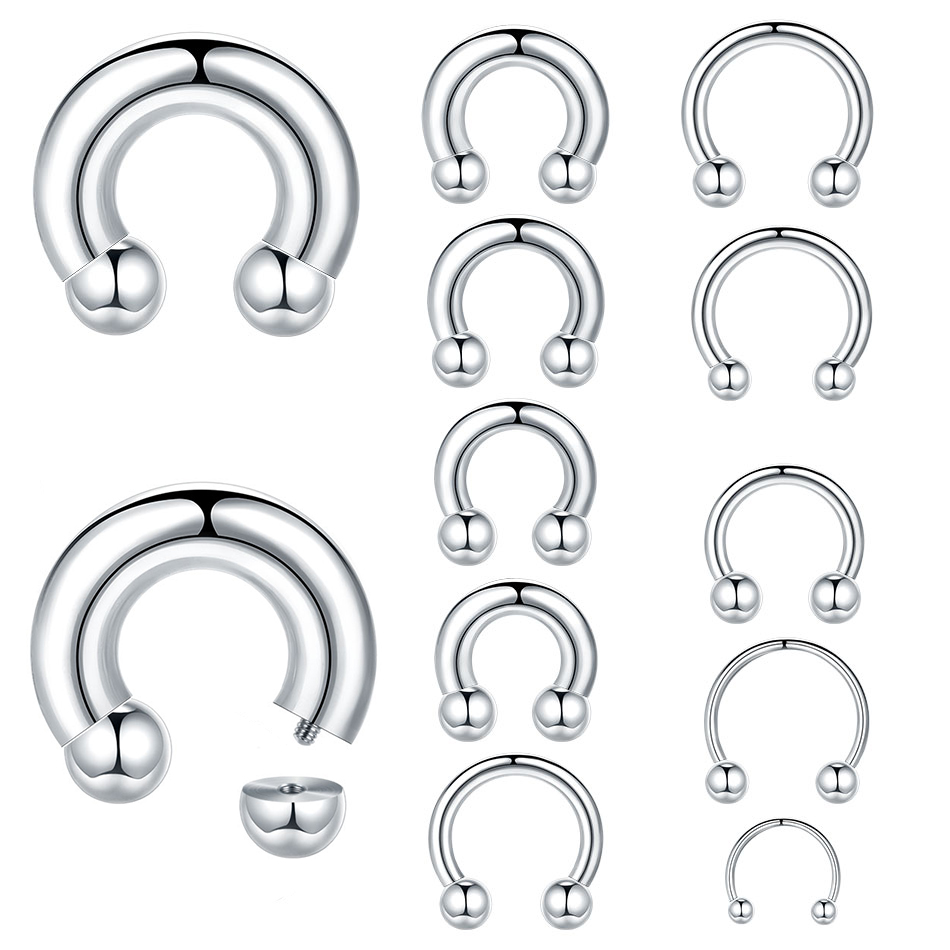 1PC 18G-00G Large Gauge Stainl - огляд і ціна Body Jewelry Hangers