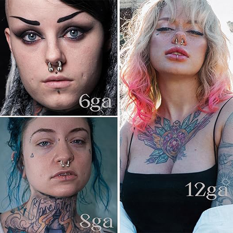 1PC 18G-00G Large Gauge Stainl - огляд і ціна Body Jewelry Hangers
