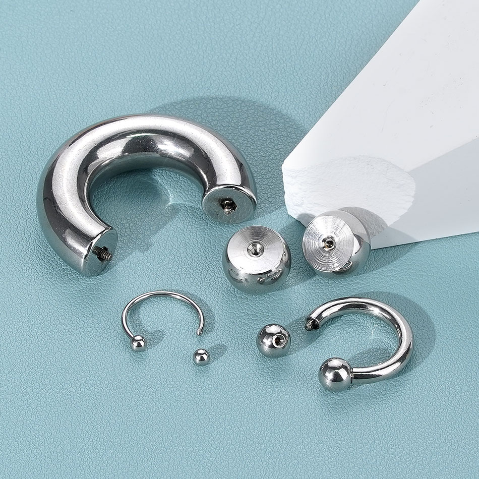 1PC 18G-00G Large Gauge Stainl - огляд і ціна Body Jewelry Hangers