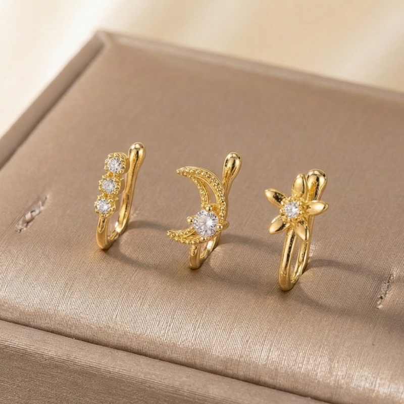 3-piece retro light luxury nos - огляд і ціна Body Jewelry Nose Studs
